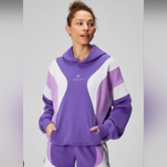 Fabletics Tops - Fabletics Forever Fleece Hoodie Sweatshirt Cozy Medium Purple Athleisure Pocket